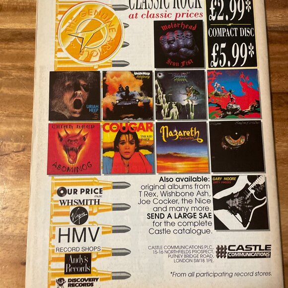 Kerrang Rock Music British Magazine Lot of 5 Heavy Metal 80s - Picture 5 of 16